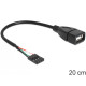 Delock 83291 USB 2.0 A anya -pin header kábel - 0,2m