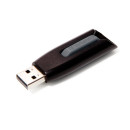 VERBATIM Pendrive, 256GB, USB 3.0, 80/25 MB/sec, VERBATIM "V3", fekete-szürke