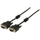 Valueline VGA-kábel: VGA apa – VGA apa, 2,00 m, fekete VLCP59000B20