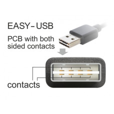 DELOCK Cable EASY-USB 2.0-A male USB 2.0 micro-B male 1m (83366) DELOCK Cable EASY-USB 2.0-A male USB 2.0 micro-B male 1m (83366)