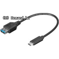 BRAND USB3.1 C-A 0,2m hosszabító Fekete 67894