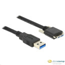 Delock 83598 Kábel USB 3.0 A típusú dugó USB 3.0 Micro-B típusú dugó csavarokkal ellátott 2 m Delock 83598 Kábel USB 3.0 A típusú dugó USB 3.0 Micro-B típusú dugó csavarokkal ellátott 2 m