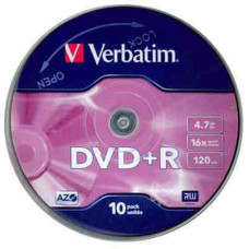DVD+R Verbatim 4,7Gb 16x 10db/henger DVD+R Verbatim 4,7Gb 16x 10db/henger