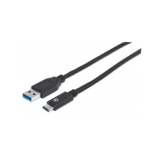 MANHATTAN k&aacute;bel USB 3.1 C - 3.0 A M/F hossz 1m fekete