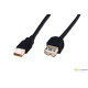 Assmann USB 2.0 hosszabbító kábel 3m fekete /AK-300202-030-S/