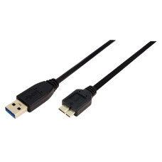 LogiLink CU0037 USB 3.0 A-B Micro 2x apa csatlakozó kábel - 0,6m