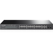 TP-LINK TL-SL2428P (T1500-28PCT) 24-Port 10/100Mbps + 4-Port Gigabit PoE+ Smart