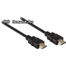 Valueline Nagysebességű HDMI kábel Ethernet átvitellel, HDMI csatlakozó - HDMI csatlakozó, 3,00 m, fekete