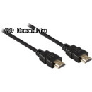 Valueline Nagysebességű HDMI kábel Ethernet átvitellel, HDMI csatlakozó - HDMI csatlakozó, 3,00 m, fekete Valueline Nagysebességű HDMI kábel Ethernet átvitellel, HDMI csatlakozó - HDMI csatlakozó, 3,00 m, fekete