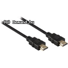 Valueline Nagysebess&eacute;gű HDMI k&aacute;bel Ethernet &aacute;tvitellel, HDMI csatlakoz&oacute; - HDMI csatlakoz&oacute;, 3,00 m, fekete