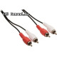 Valueline Sztereó RCA hangkábel, 2x RCA dugasz – 2x RCA dugasz, 3,00 m, fekete