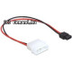 Kab Tápkábel Molex 4 pin male SATA 6pin Delock 82913 Kab Tápkábel Molex 4 pin male SATA 6pin Delock 82913