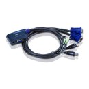 Elosztó KVM 2PC USB ATEN CS62U-A +audiokábel Elosztó KVM 2PC USB ATEN CS62U-A +audiokábel
