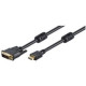 M-CAB HDMI / DVI-D CABLE BLACK 3.0M