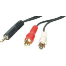 3.5mm Jack - 2x RCA cable 1,2m CABLE-458