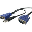 STARTECH - USB3 BASED 10FT USB 2-IN-1 KVM CABLE