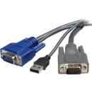 STARTECH - USB3 BASED 6 FT USB VGA 2-IN-1 KVM CABLE