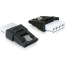 DELOCK Adapter Power 4pin Molex female  SATA power 15pin female with clip (65046)