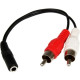 STARTECH - USB3 BASED 6IN 3.5MM TO RCA AUDIO CABLE STARTECH - USB3 BASED 6IN 3.5MM TO RCA AUDIO CABLE