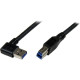 STARTECH - USB3 BASED 1M USB 3 CABLE RIGHT ANGLE BK STARTECH - USB3 BASED 1M USB 3 CABLE RIGHT ANGLE BK