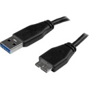 STARTECH - USB3 BASED 6FT SLIM USB 3.0 MICRO B CABLE