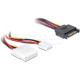 Fordító Táp SATA 15pin - molex+floppy Delock 65227 Fordító Táp SATA 15pin - molex+floppy Delock 65227