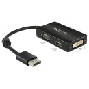 DELOCK Átalakító Displayport 1.1 male to VGA/HDMI/DVI female passzív, fekete 62656 DELOCK Átalakító Displayport 1.1 male to VGA/HDMI/DVI female passzív, fekete 62656