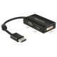 DELOCK Átalakító Displayport 1.1 male to VGA/HDMI/DVI female passzív, fekete 62656 DELOCK Átalakító Displayport 1.1 male to VGA/HDMI/DVI female passzív, fekete 62656