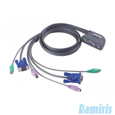 ATEN CS62Z 2 port PS/2 VGA KVM switch