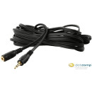 Gembird Cablexpert audio kábel Jack 3.5mm Male -- Jack 3.5mm Female GOLD 5m /CCA-421S-5M/