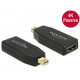 Delock 65583 miniDisplayport 1.2 dugós csatl. - HDMI csatlakozóhüvely 4K passzív - Fekete