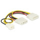Delock Molex Power 4pin - Power 3pin Molex Power 4pin F/M tápkábel 0.14m FAN Delock Molex Power 4pin - Power 3pin Molex Power 4pin F/M tápkábel 0.14m FAN