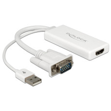 DeLock VGA HDMI adapter audi&oacute; funkci&oacute;val