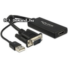 DELOCK Átalakító VGA to HDMI audió funkcióval 62668 DELOCK Átalakító VGA to HDMI audió funkcióval 62668