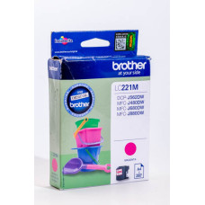 BROTHER - CONSUMABLES INK CARTRIDGE MAGENTA 260 PAGES LC221M BROTHER - CONSUMABLES INK CARTRIDGE MAGENTA 260 PAGES LC221M