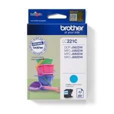 BROTHER - CONSUMABLES INK CARTRIDGE CYAN 260 PAGES    LC221C