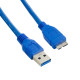 4World Kábel USB 3.0 AM- Micro BM 1.8m  kék 08963