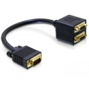 DELOCK Adapter VGA male to 2x VGA female DELOCK Adapter VGA male to 2x VGA female