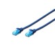 Digitus Premium CAT 5e UTP patch kábel, hossza: 1, kék DK-1512-010/B Digitus Premium CAT 5e UTP patch kábel, hossza: 1, kék DK-1512-010/B