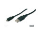 Assmann USB 2.0 csatlakozókábel, A/M - microB/M AK-300110-018-S Assmann USB 2.0 csatlakozókábel, A/M - microB/M AK-300110-018-S