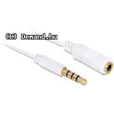 Kab 3,5mm Jack M - 3,5mm jack F hosszab&iacute;t&oacute; 0,5m Delock 84717