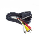 Gembird cable EURO/ 3x RCA, BIDIRECTIONAL, 1.8M CCV-519-001