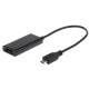 Gembird adapter MHL - HDMI(F)+MICRO USB(BF)(5pin)smartfon to TV HD+power supply A-MHL-002