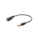 Gembird 3.5 MM 4-PIN audio cross-over adapter cable, black CCA-419