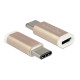 Delock Adapter USB Type-C 2.0 male (host)  USB 2.0 Micro-B female (device) coppery 65677