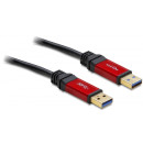 Delock USB 3.0-A apa / apa kábel, 5 m prémium kábel 82747