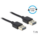 Delock EASY-USB 2.0-A apa apa kábel, 1 m 83460 Delock EASY-USB 2.0-A apa apa kábel, 1 m 83460