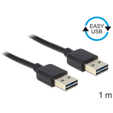 Delock EASY-USB 2.0-A apa apa kábel, 1 m 83460 Delock EASY-USB 2.0-A apa apa kábel, 1 m 83460