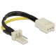 Delock Power Cable 3 pin male 3 pin female (fan) 8 cm ? Reduction of rotation speed 83656 Delock Power Cable 3 pin male 3 pin female (fan) 8 cm ? Reduction of rotation speed 83656