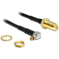 Delock adapter MC-Card dug&oacute; 90&deg;  SMA Jack, 100 mm 88468